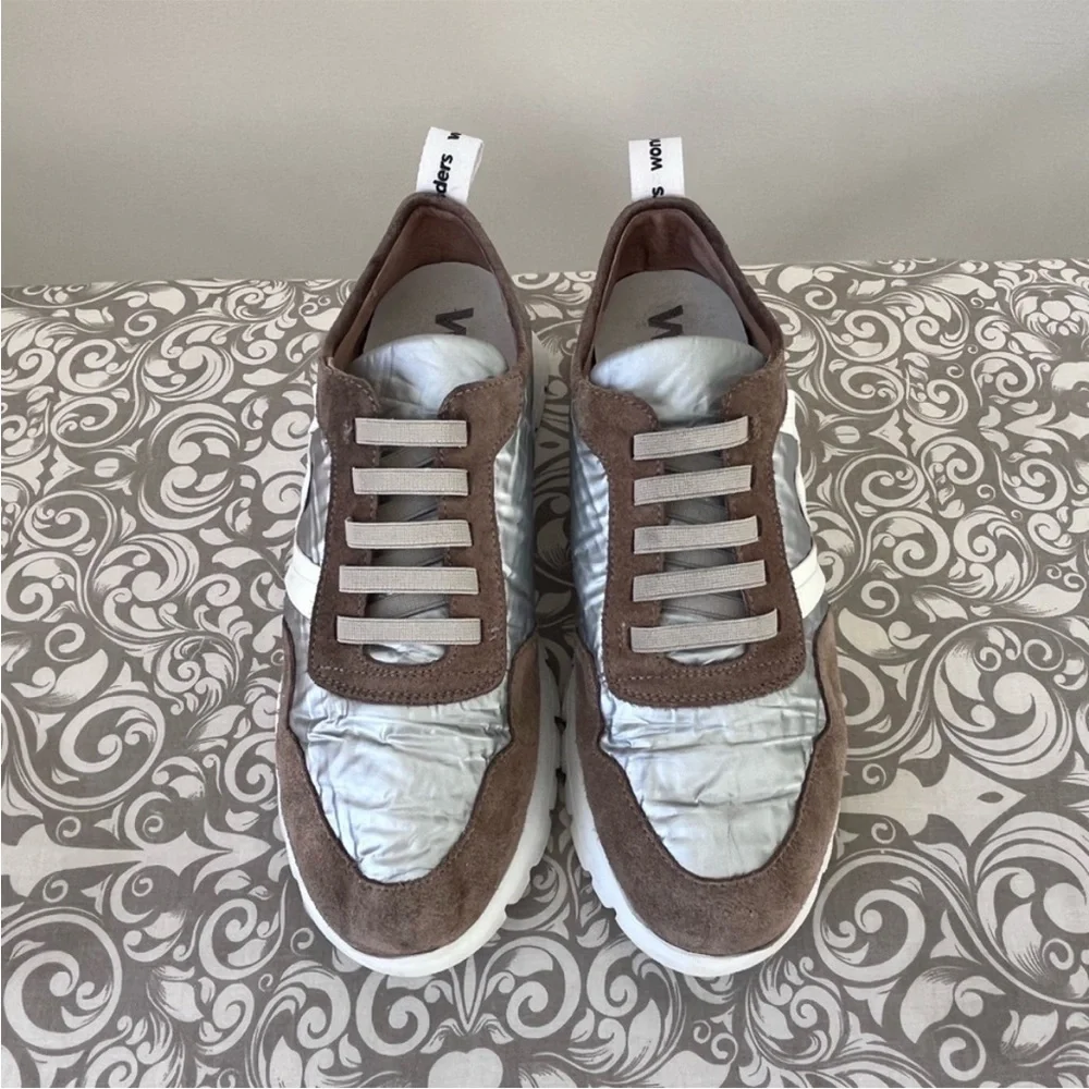 Wonders Sport Sneakers in Taupe and Platinum - Picture 7 of 9